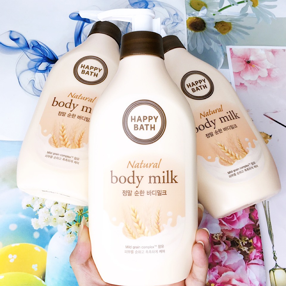 SỮA DƯỠNG THỂ HAPPY BATH BODY MILK NATURAL 450ml